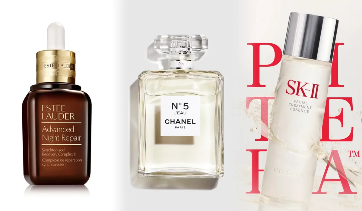 화장품 용기 디자인 예시 에스티로더 샤넬 SK-II