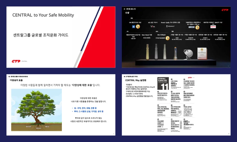 센트랄그룹 조직문화 가이드 중 일부