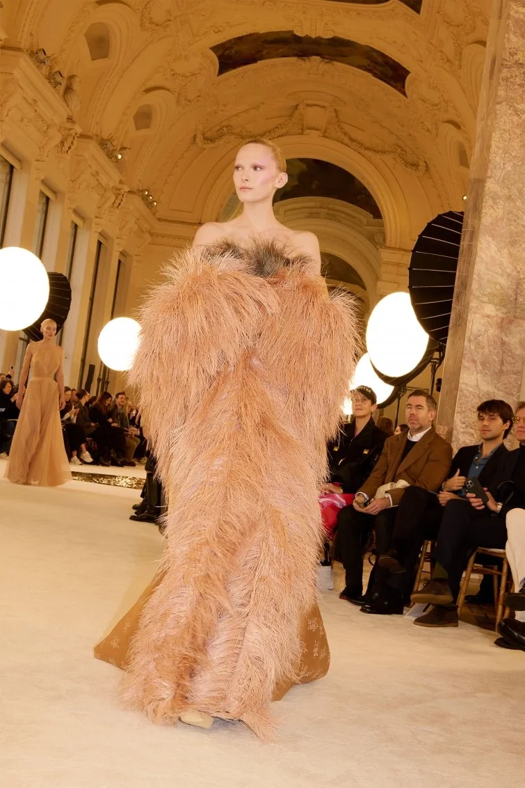 Alex Consani in Schiaparelli Paris Fashion Week 2025