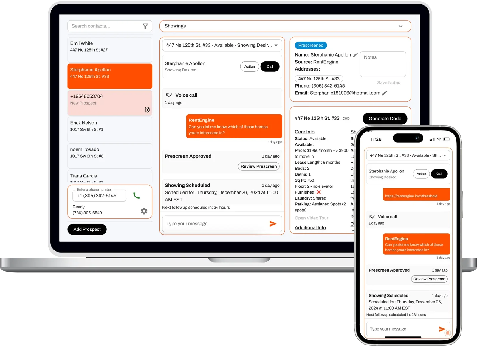 The Command Center is available from your computer and phone