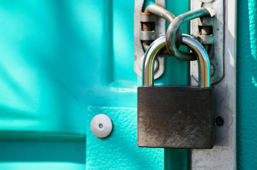 Locked door for a rental property