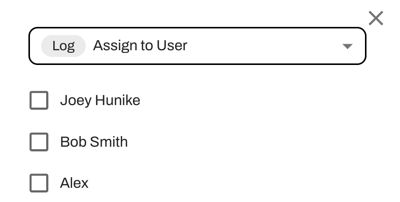 Choose which user(s) to assign the lead to