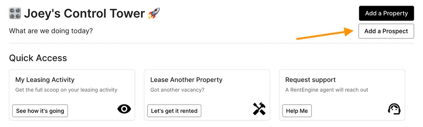Add prospects with one-click