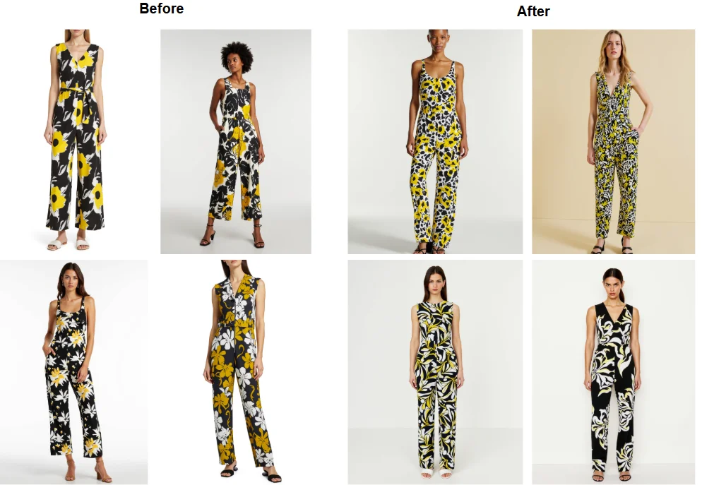 2-2. Abstract pattern Jumpsuit