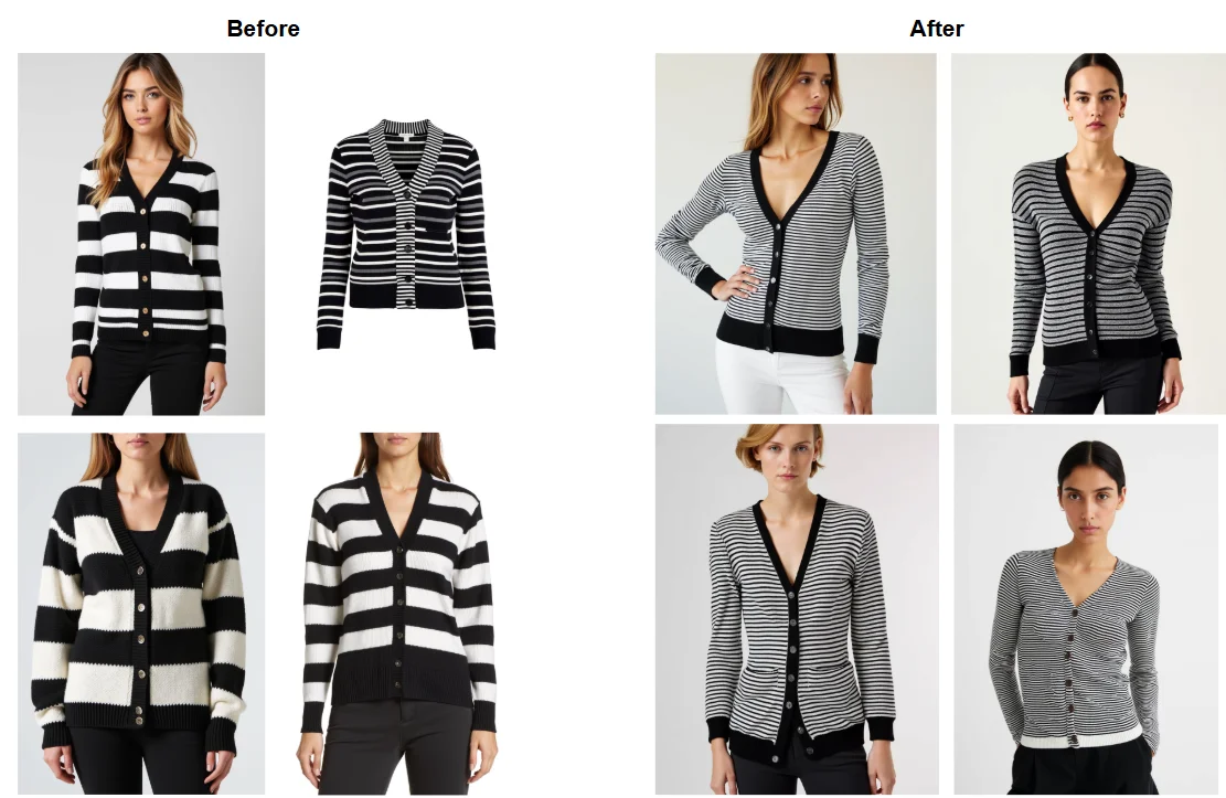 Striped Knit Cardigan
