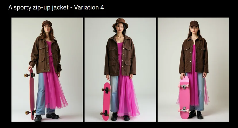 A sporty zip-up jacket - Variation 4