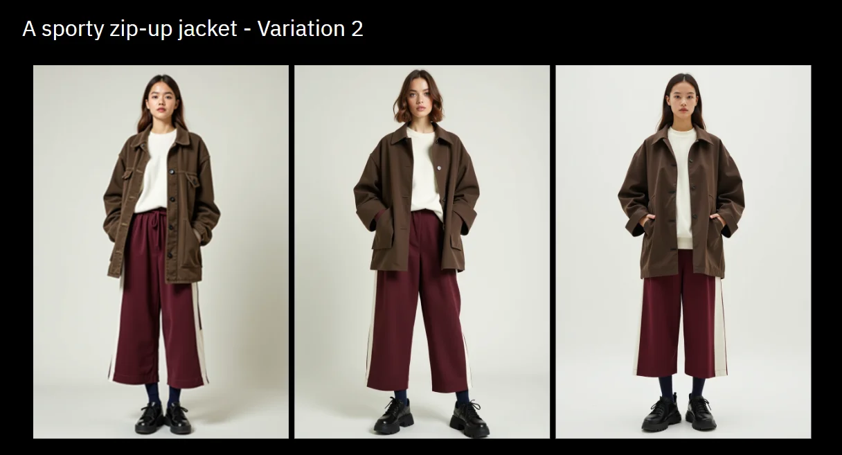 A sporty zip-up jacket - Variation 2