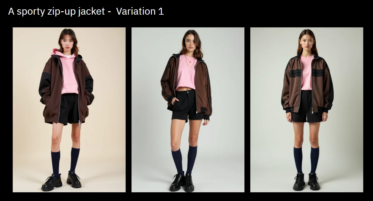 A sporty zip-up jacket - Variation 1