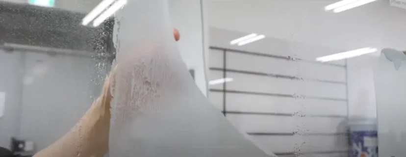 Easy to remove just by spraying water