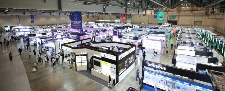 2023년에 진행된 K-ICT WEEK in BUSAN 부스 전경 이미지