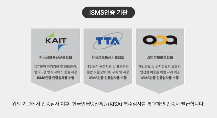 ISMS인증기관