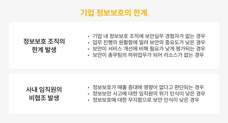 기업정보보호의한계