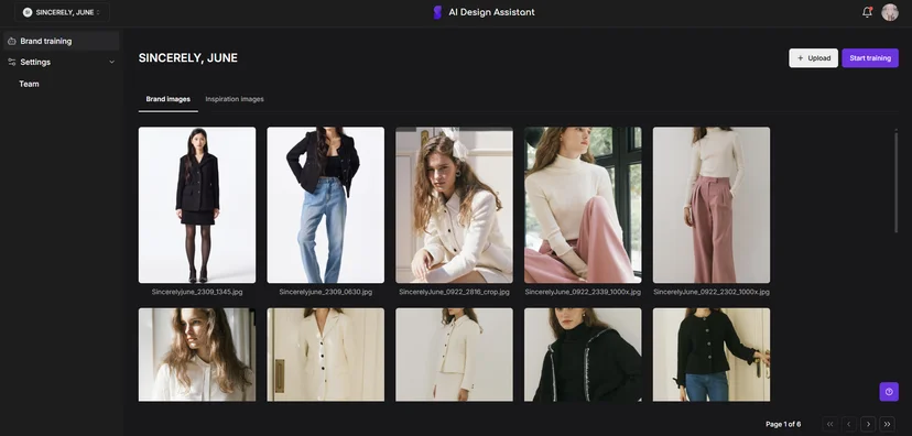 Training AI with SINCERELY, JUNE’s Brand Identity