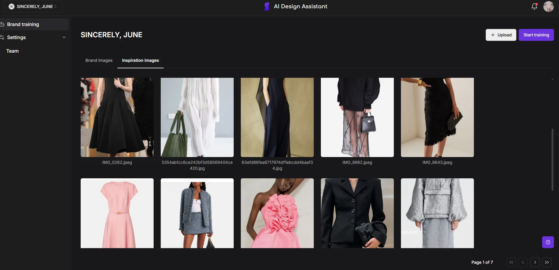 Learning Trends with Inspiration Images