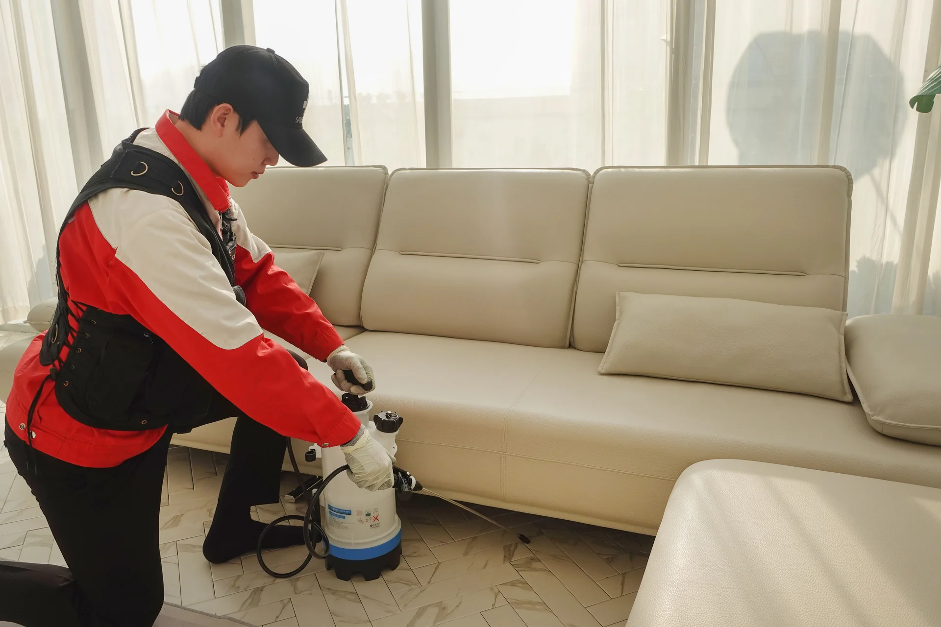 미세해충 분무소독