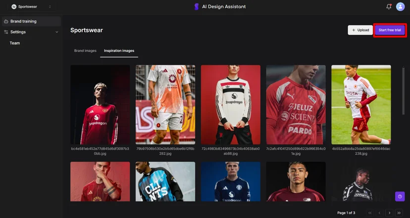 Upload Inspiration Images