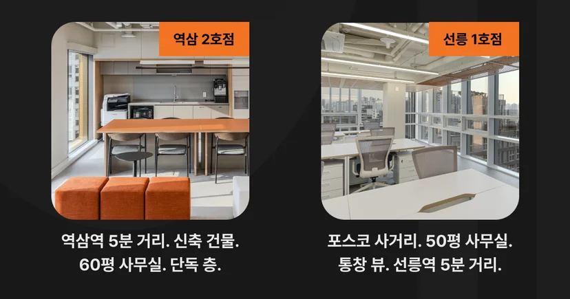 합리적으로 이용 가능한 오피스B 지점