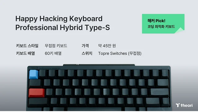 Happy Hacking(HHKB) Hybrid Type-S 키보드