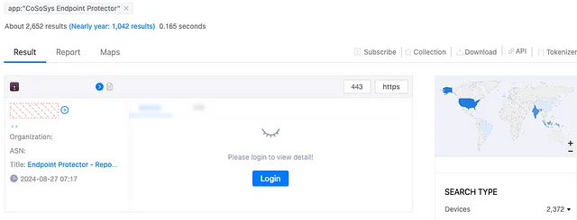 EPP를 사용하는 기업 수 및 주요 국가