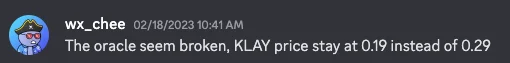 출처: Klap Finance 공식 Discord 채널