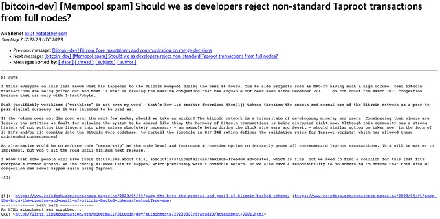 Linux mailing list