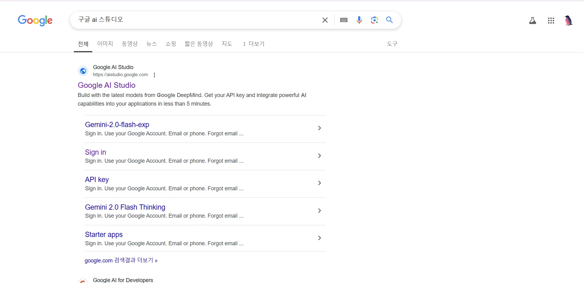 구글 AI 스튜디오