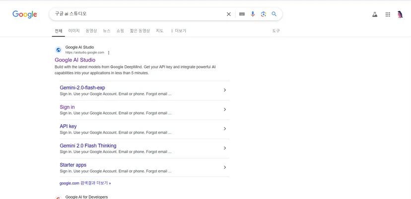 구글 AI 스튜디오