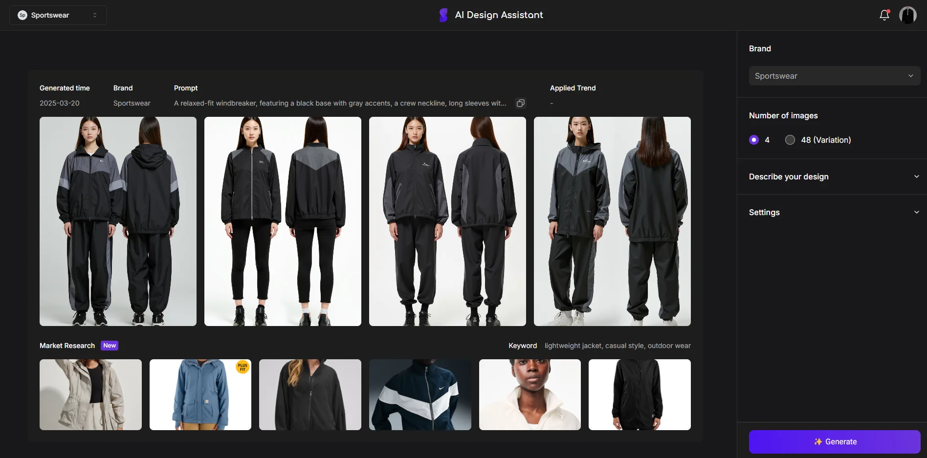 Both front and back views