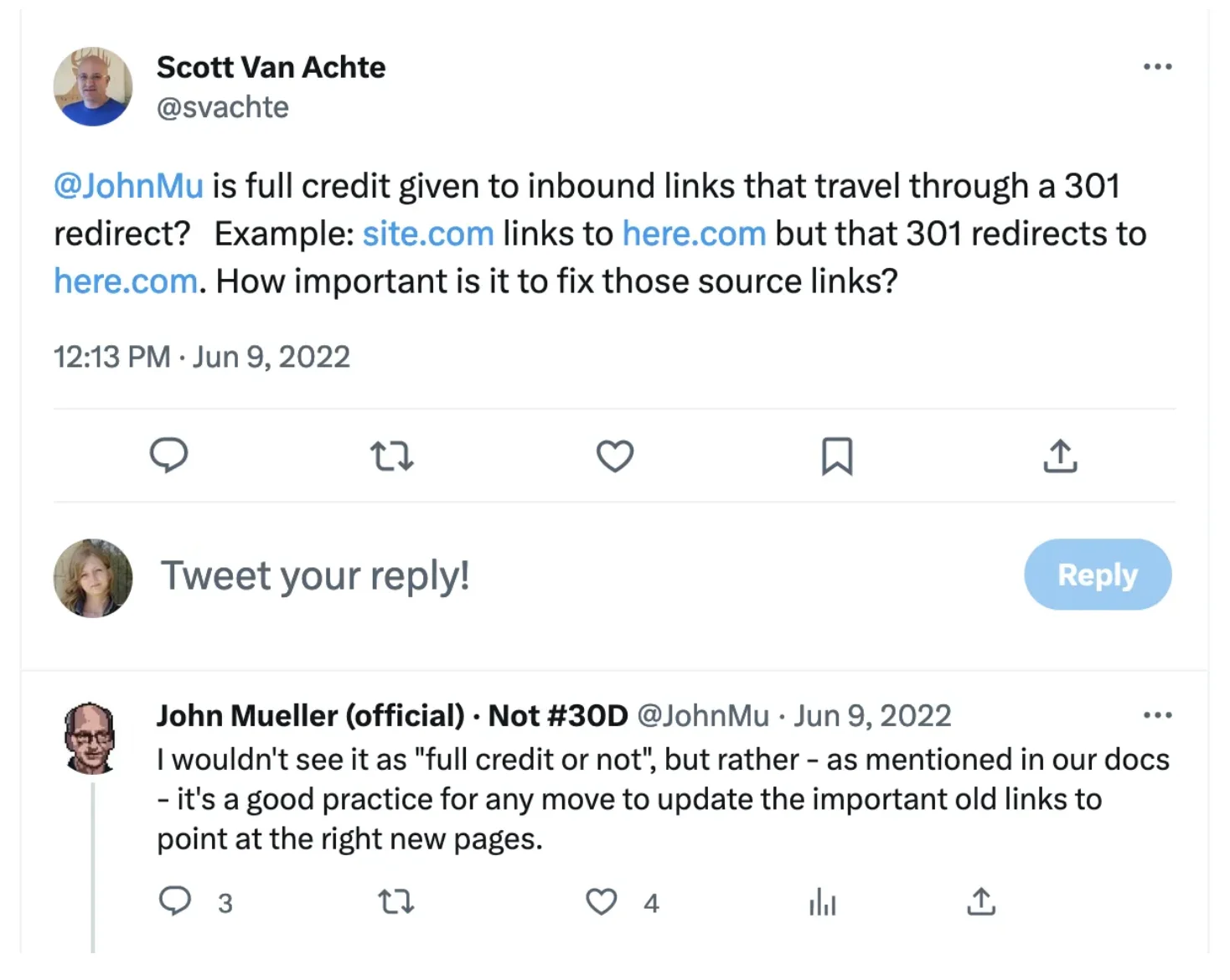 twitter conversation between Scott Van and John Mueller from Google, and he sort of confirmed that you can lose some link equity with 301 redirects