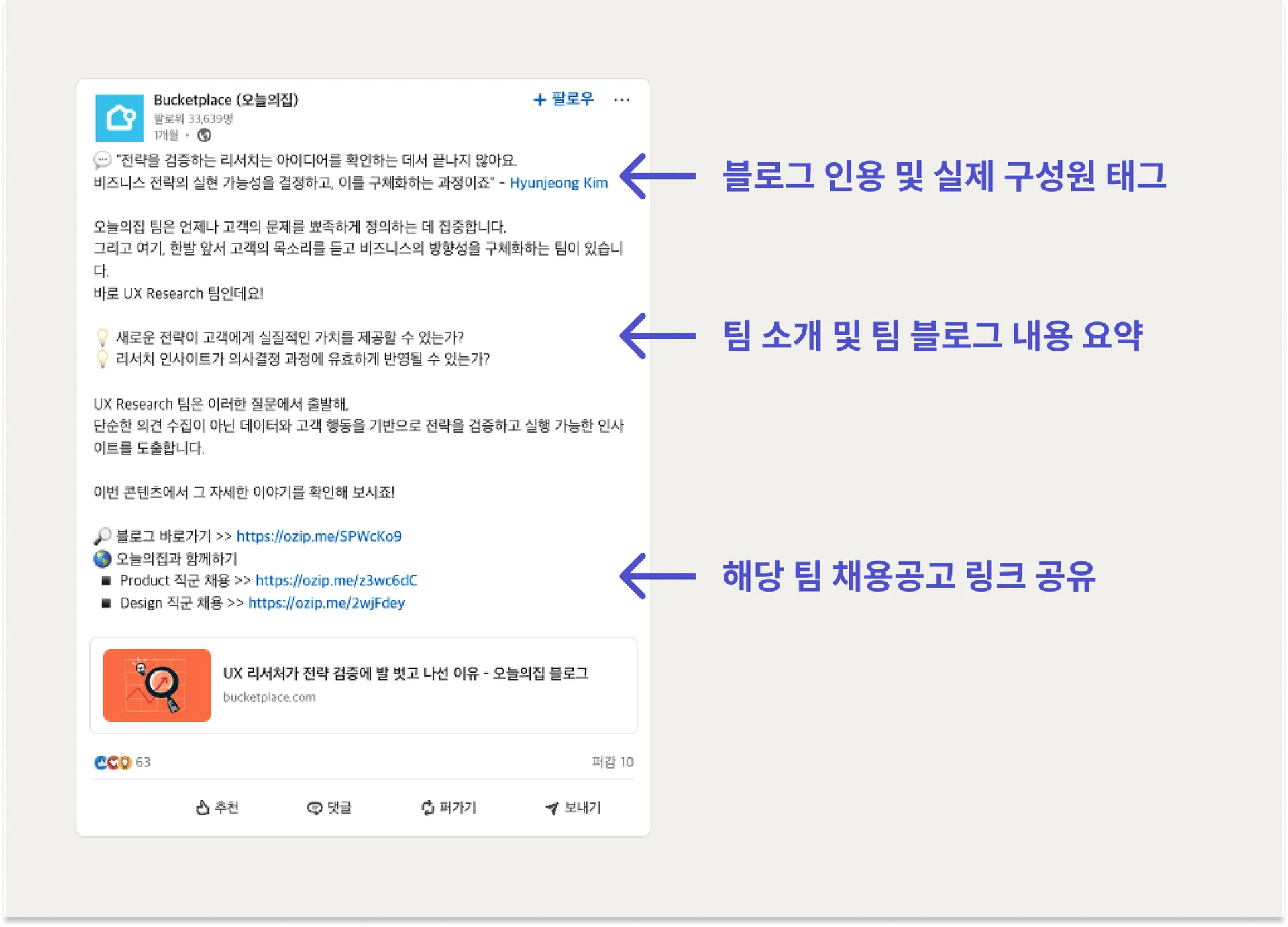스타트업-링크드인-채용-사례-오늘의집