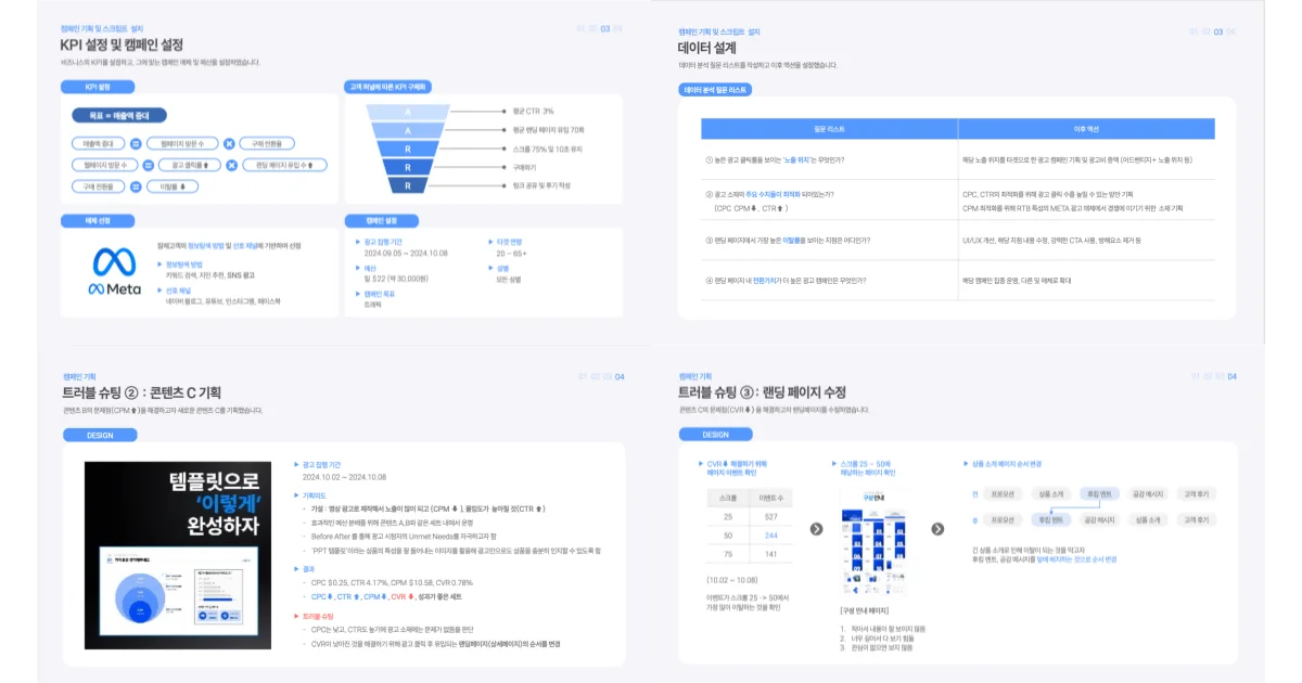 마케터 포트폴리오 예시