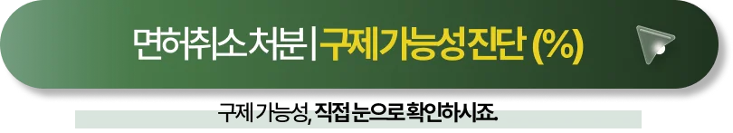 음주운전행정심판 면허구제