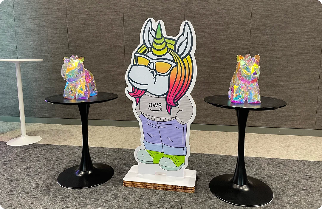 AWS 유니콘데이 2025 현장 유니콘 마스코트