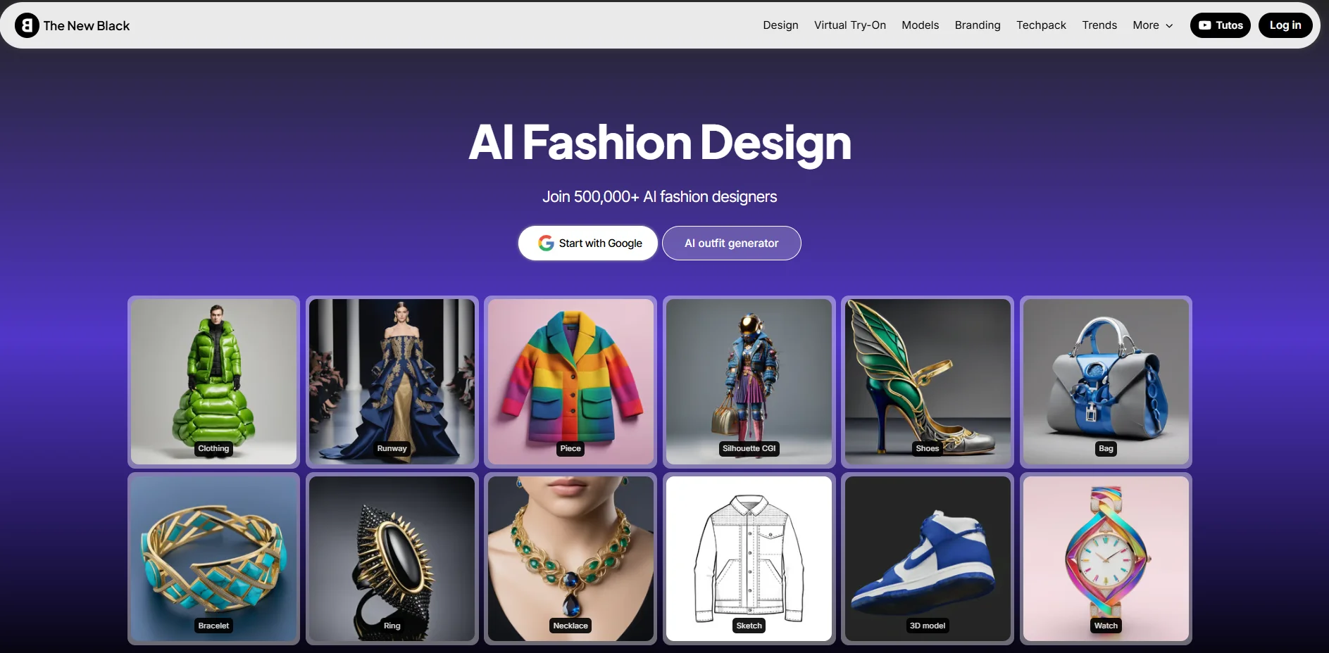 Screenshot of The New Black homepage