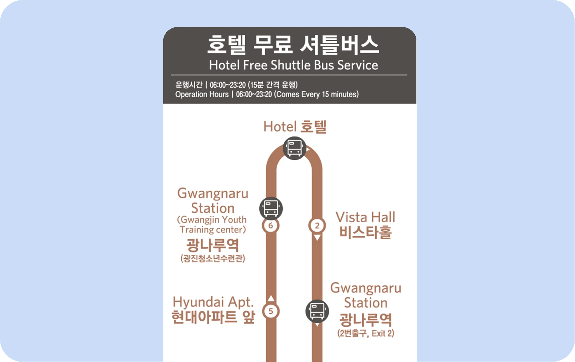 셔틀버스 운영, BIS 웹페이지, 씨엘모빌리티