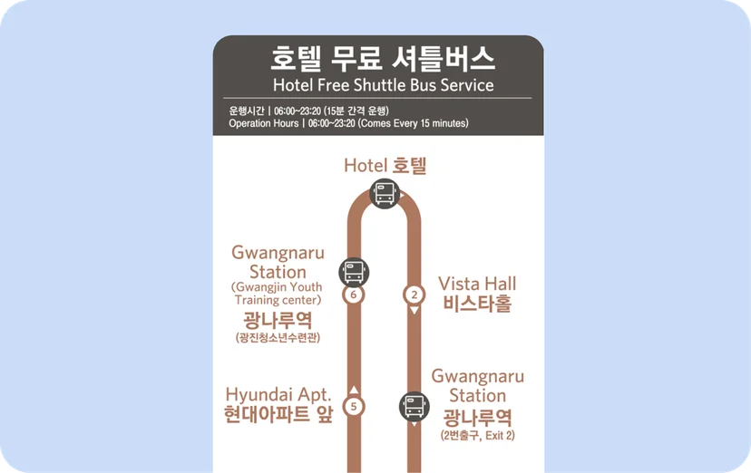셔틀버스 운영, BIS 웹페이지, 씨엘모빌리티