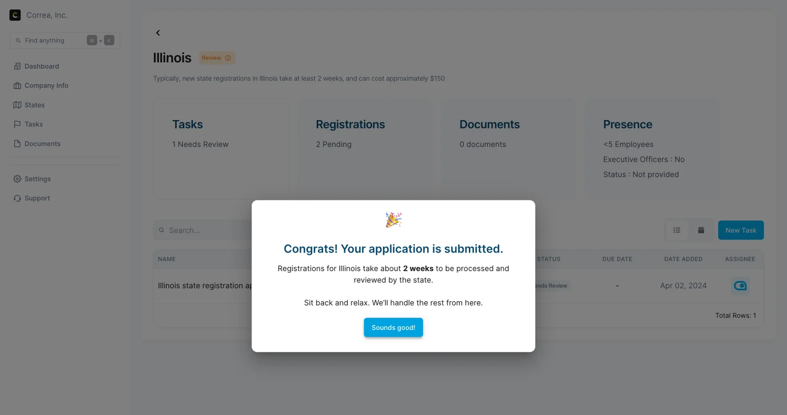 Arjun used AbstractOps to automate the New York state registration process