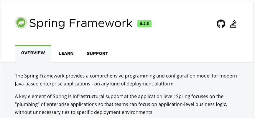 spring.io/projects/spring-framework