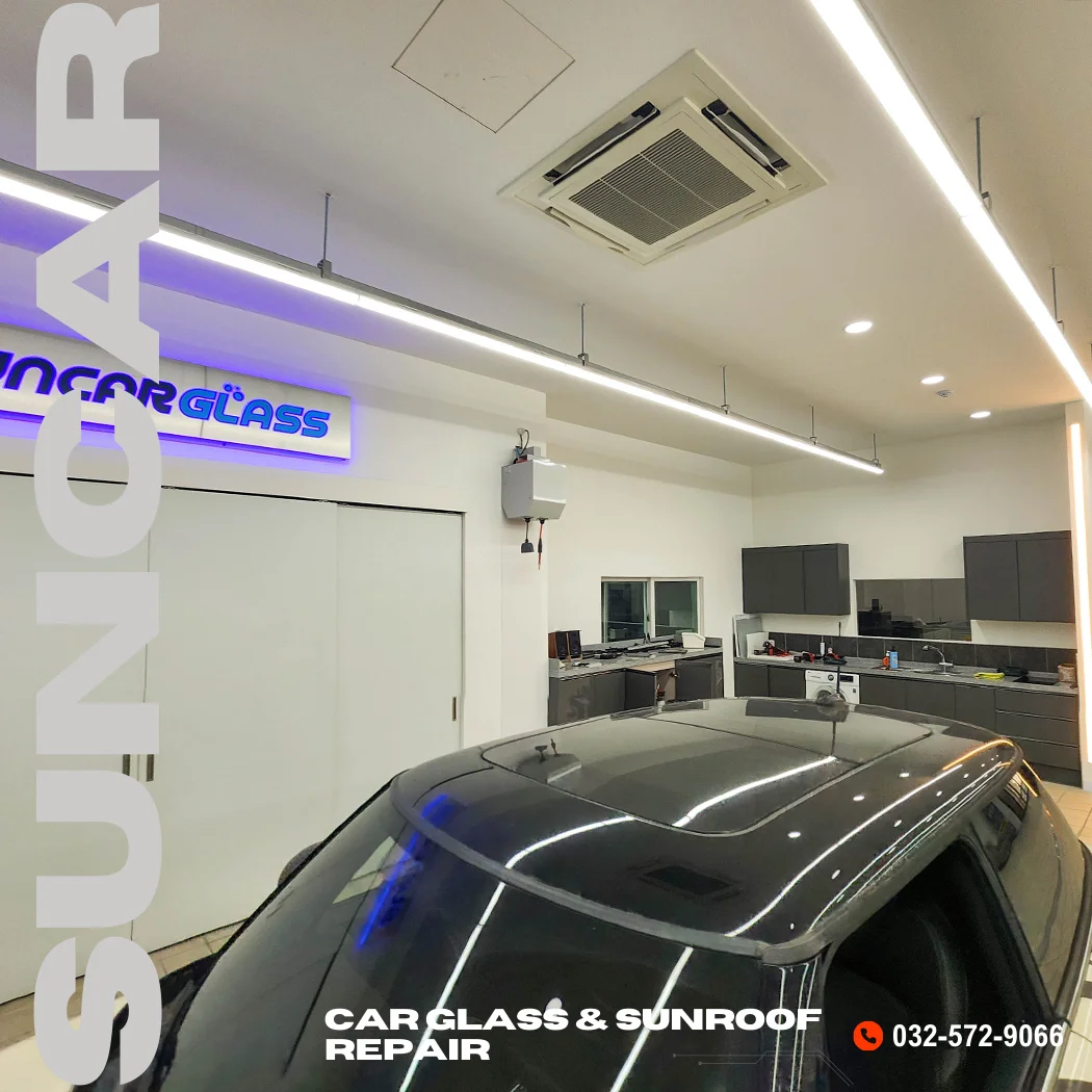 미니쿠퍼 썬쉐이드 수리