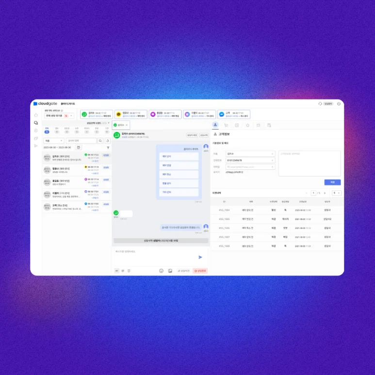 고객상담, 챗봇, 고객문의 관리