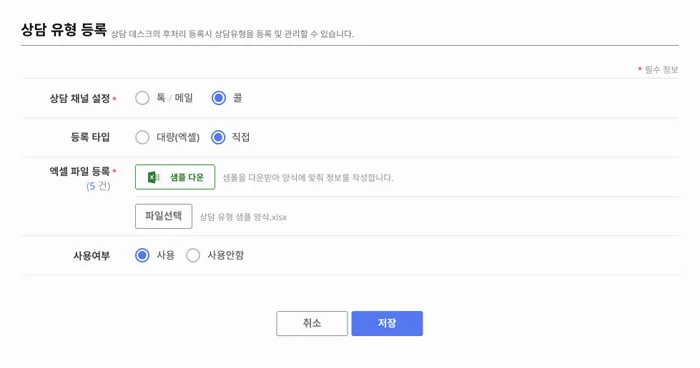 고객상담, 상담유형