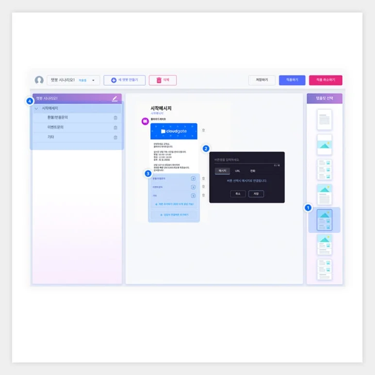 챗봇상담, 챗봇시나리오