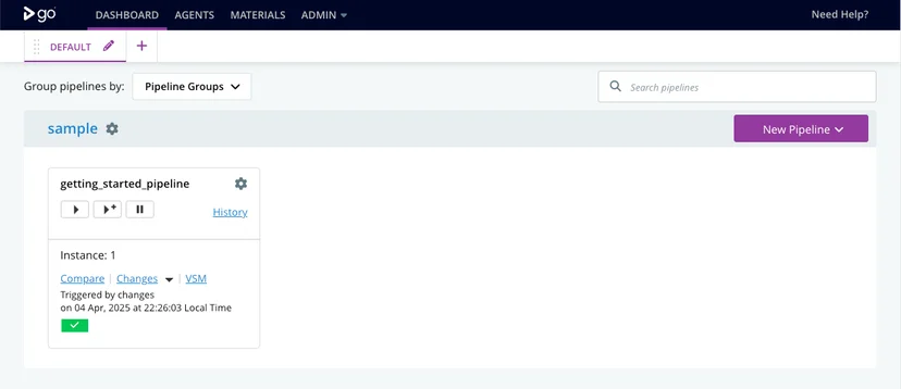 GoCD Dashboard