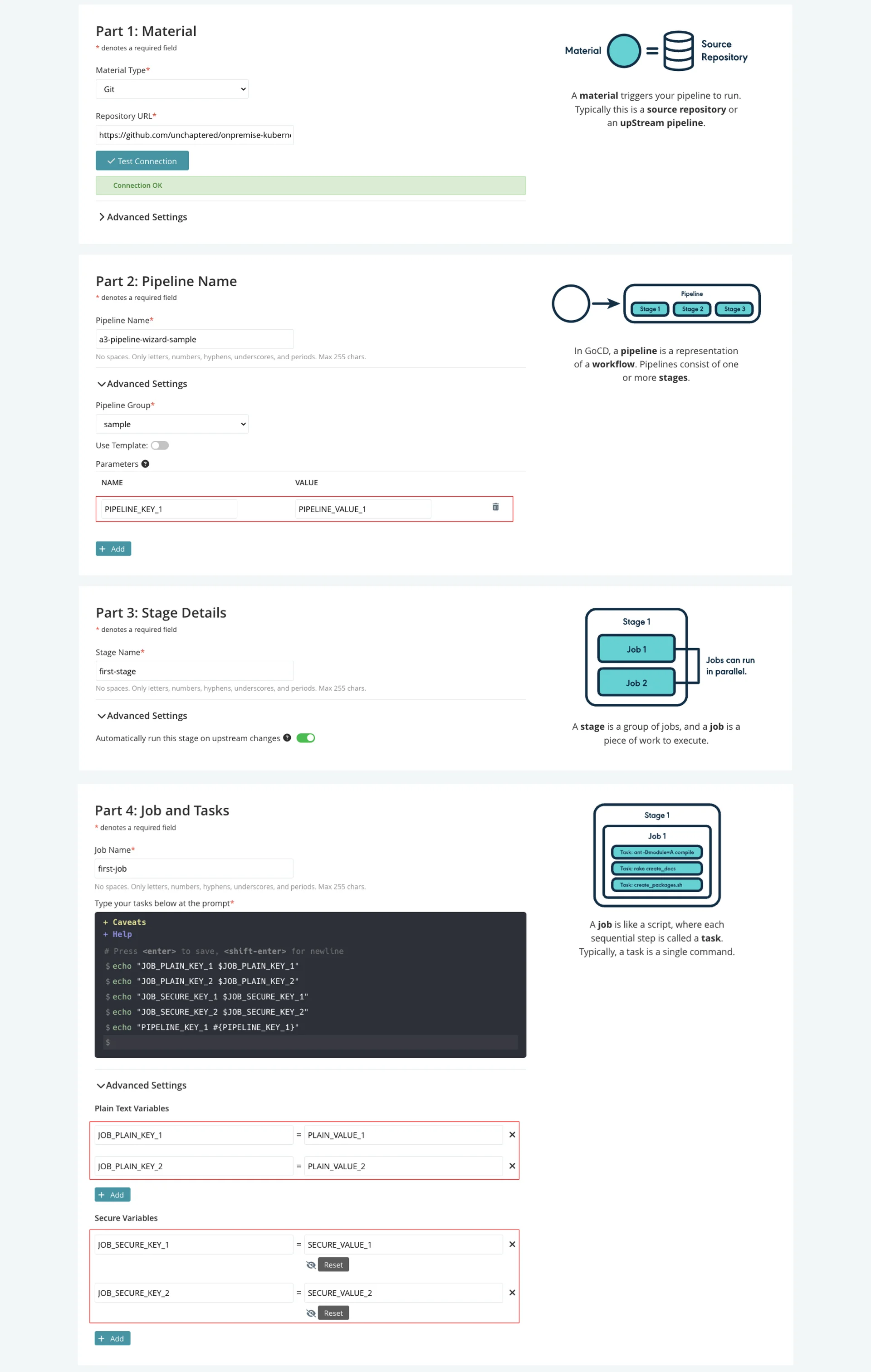 Use Pipeline Wizard 예제