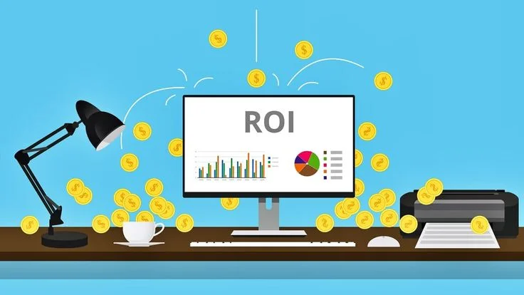 Illustration of return on investment and business profit
