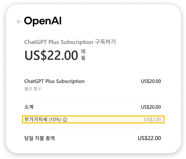 챗지피티 부가가치세