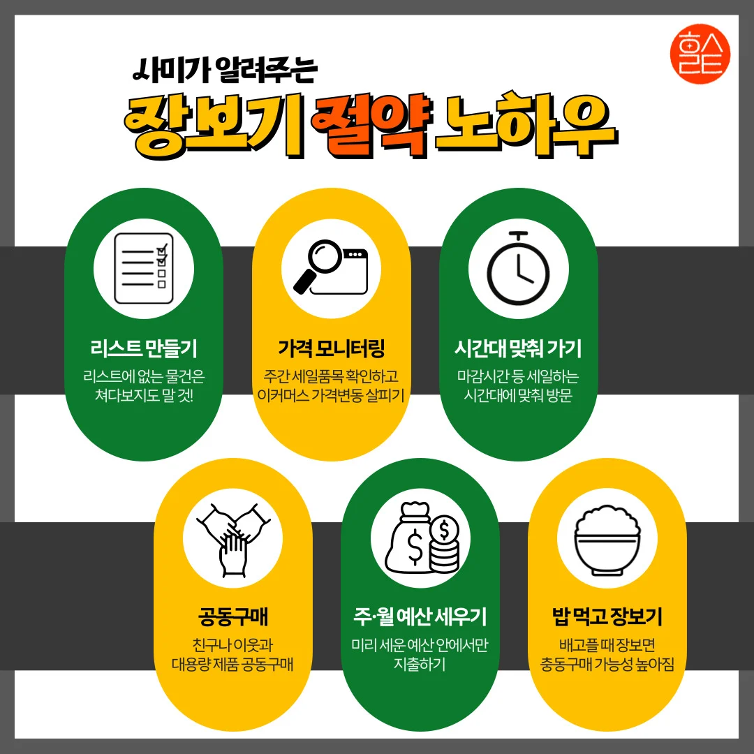 장보기 절약 노하우