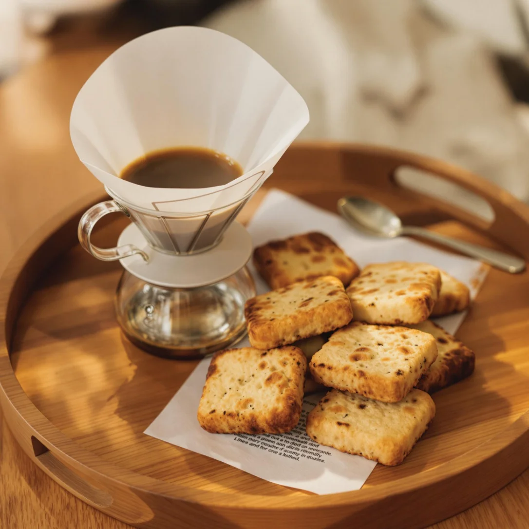 미니멀한 향수 병, 흰색 대리석 테이블, 부드러운 자연광