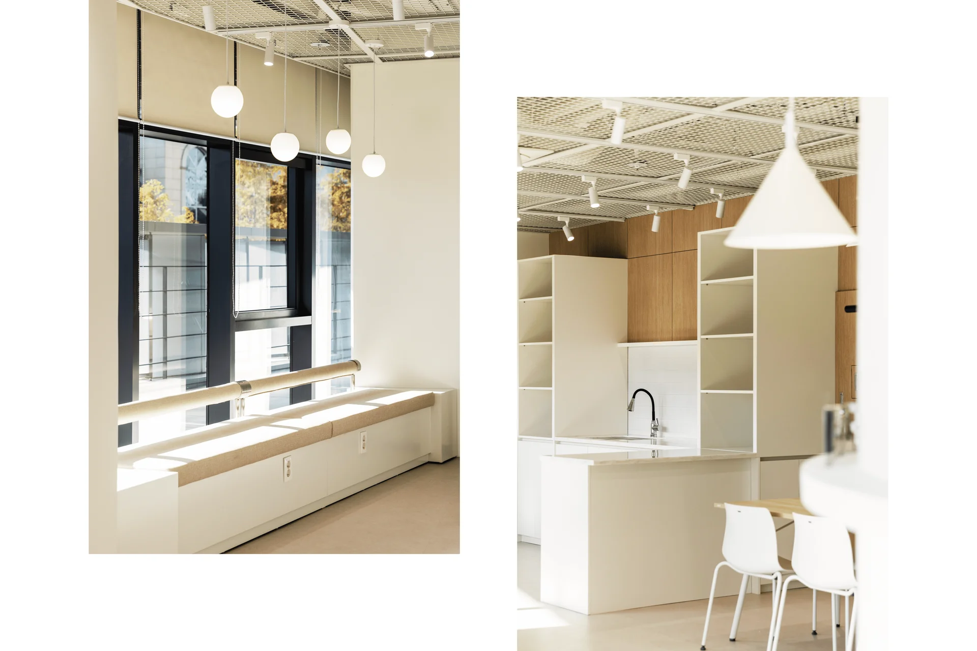 오픈리서치 사무실 인테리어 탕비실 인테리어