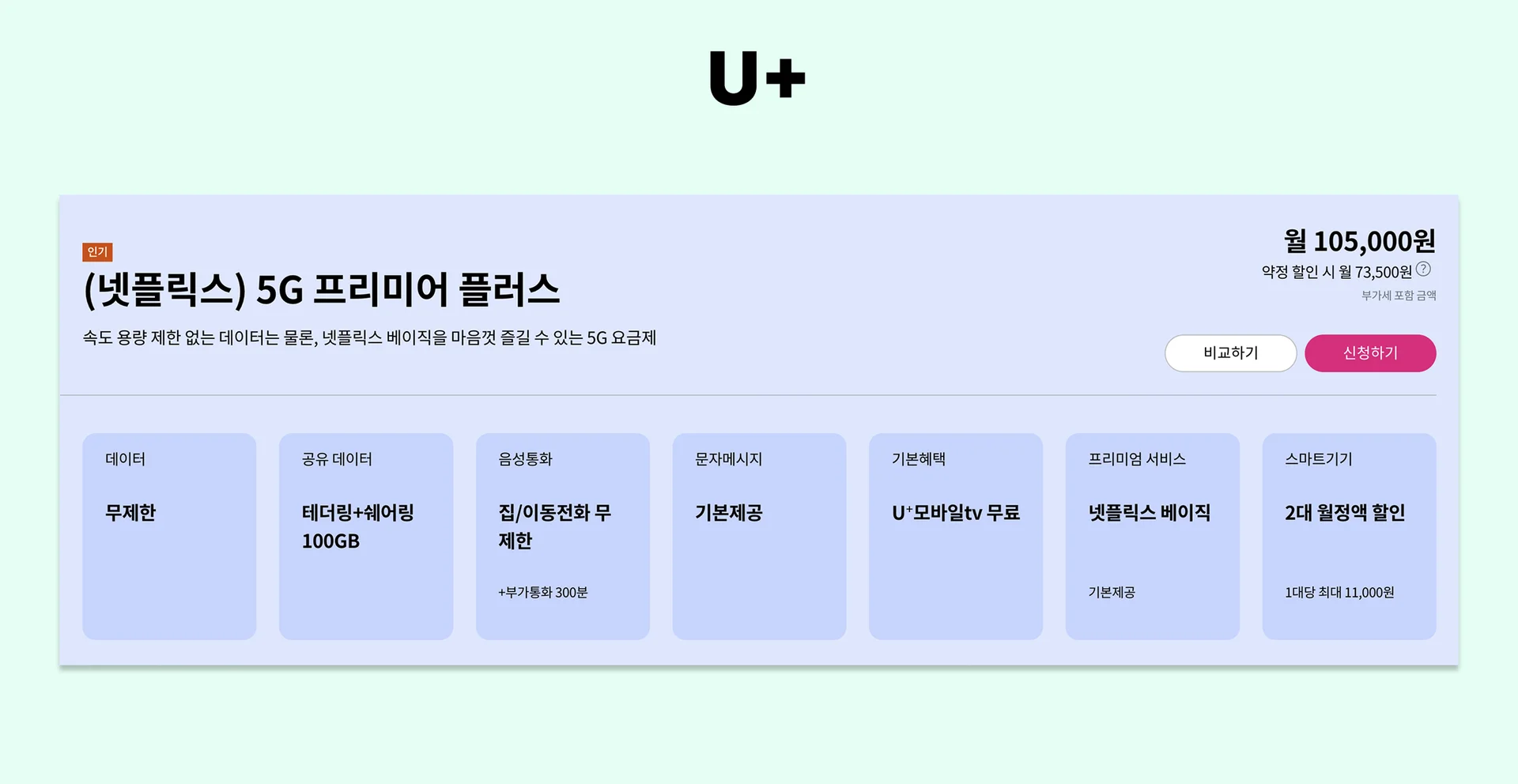 LG U+ 넷플릭스 요금제